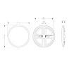 Downlight Led 15W ajustável