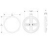 Downlight Led 20W ajustável