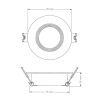 Frame for dichroic lamps PC series