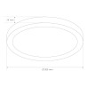 Plafonnier LED SLIM rond de 18W