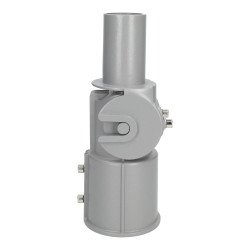 Hinged bracket for streetlight Ø 50mm - pole 80mm