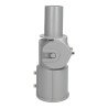 Hinged bracket for streetlight Ø 50mm - pole 80mm