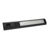 LED under cabinet light 9W Schuko socket & USB A+C - black