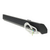LED under cabinet light 9W Schuko socket & USB A+C - black