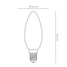 Candle bulb E14 5W 180º