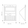 LED solar wall light motion sensor 4w