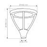 Lampe de rue Epistar LED 60W gris