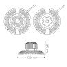 LED UFO HIGH BAY 90º 150W