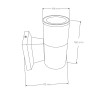 Luz de parede 1XGU10 IP54 branco
