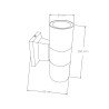 Luz de parede 2XGU10 IP54 branco