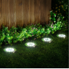 Balise de sol à LEDs solaires avec pointe