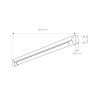 Base for 600 mm T8 LED Tube