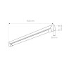 Base for 1500 mm T8 LED Tube