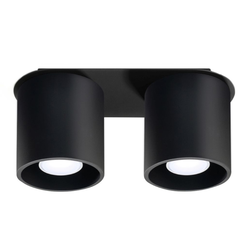 Double Aluminum Ceiling Light GU10 - Orbis Series