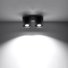 Double Aluminum Ceiling Light GU10 - Orbis Series