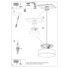 Pendant lamp ARENA 35 grey