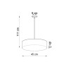 Pendant lamp ARENA 45 white