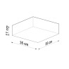 Ceiling lamp HORUS 35 black