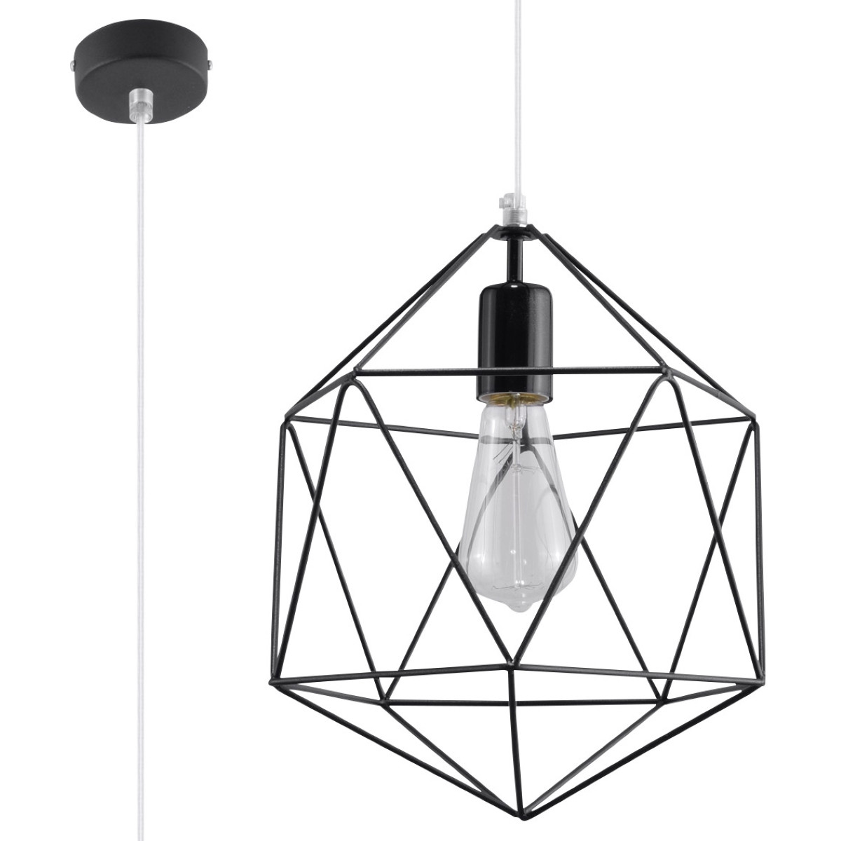 Lampe pendante GASPARE noir