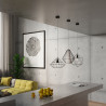 Pendant lamp UMBERTO black