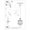 Pendant lamp UMBERTO black