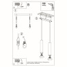 Candeeiro pendente LAGOS 2 preto