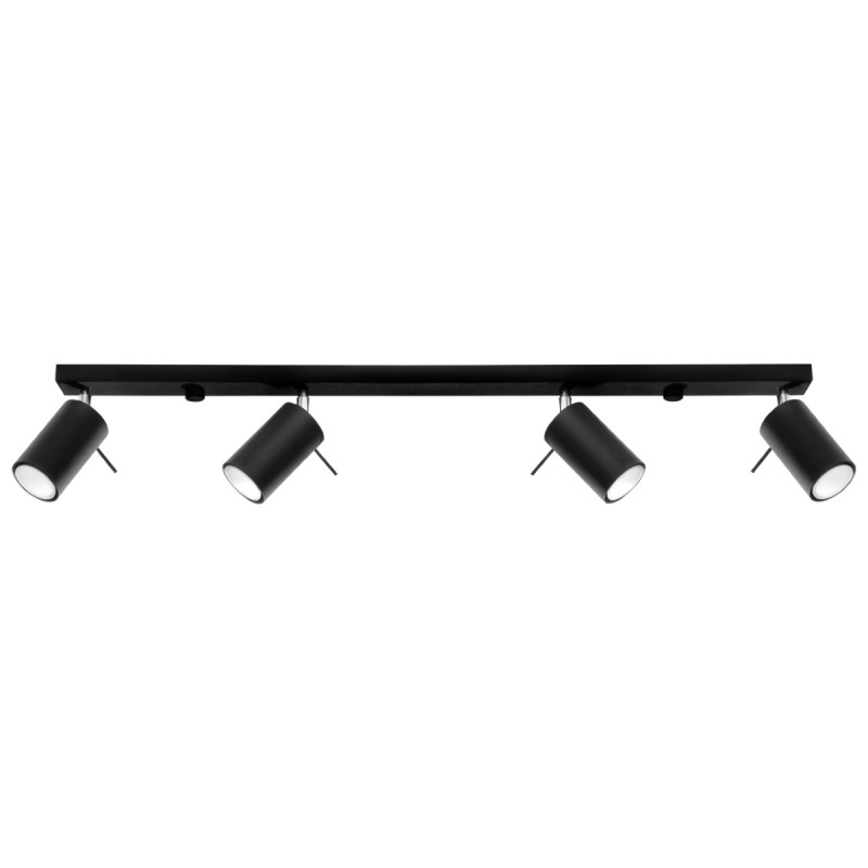 Plafón RING 4L negro