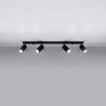 Plafonnier RING 4L noir