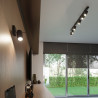 Plafonnier RING 6L noir