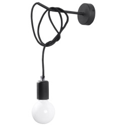 Candeeiro de parede EDISON preto
