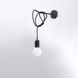 Applique EDISON noir