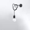 Wall lamp EDISON black