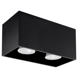 Plafón QUAD negro