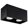 Plafón QUAD negro