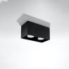 Candeeiro de tecto QUAD preto