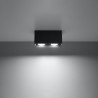 Candeeiro de tecto QUAD preto