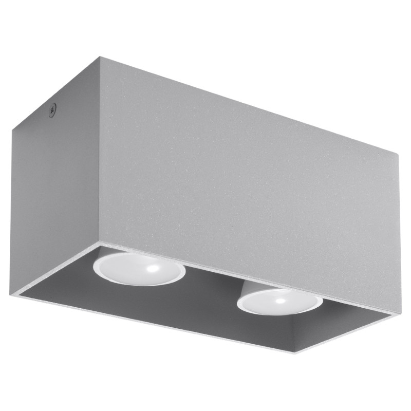 Plafonnier QUAD gris