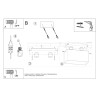 Ceiling lamp QUAD grey