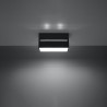 Candeeiro de tecto LOBO 2 preto