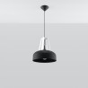 Candeeiro pendente CASCO preto/branco