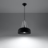 Lampe pendante CASCO noir/blanc