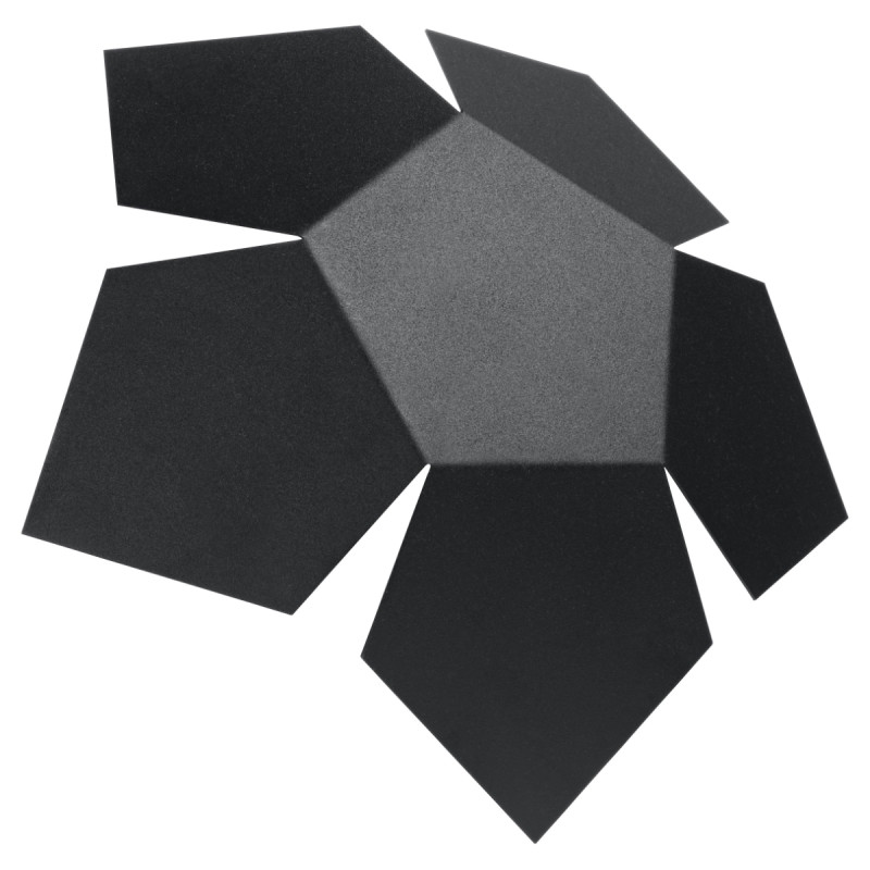 Candeeiro de parede PENTA preto