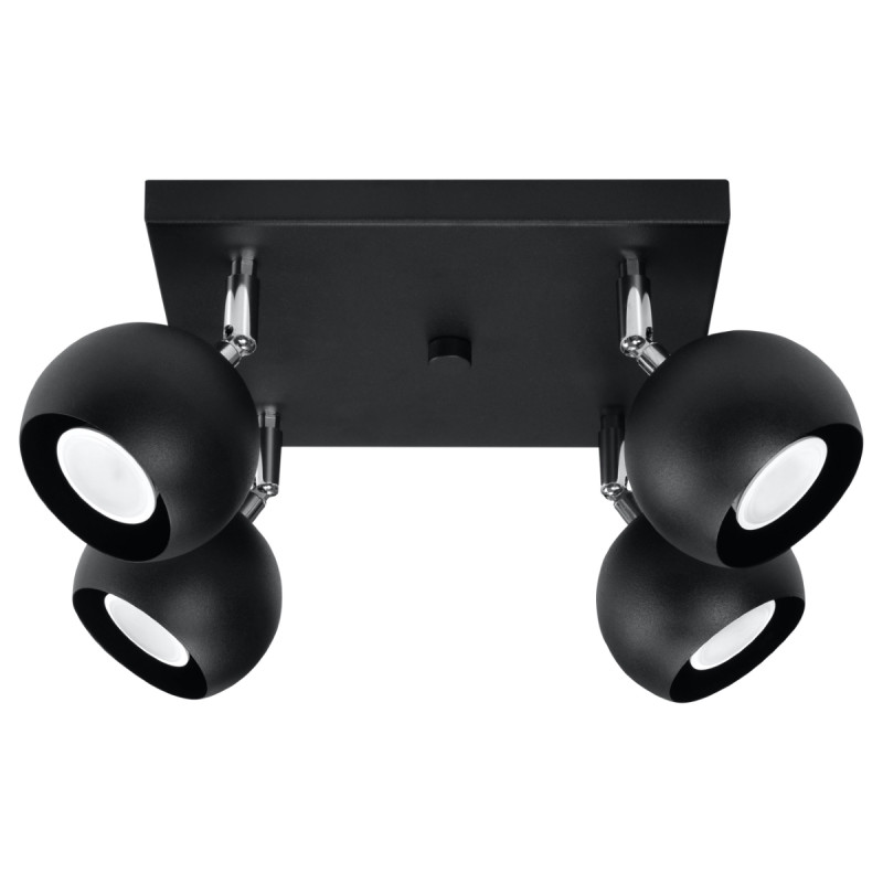 Candeeiro de tecto OCULARE 4 preto