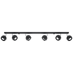 Candeeiro de tecto OCULARE 6L preto