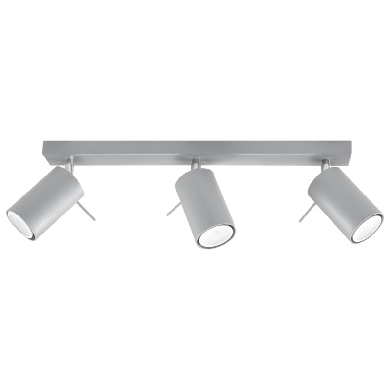 Plafonnier RING 3 gris