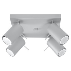 Lámpara de techo RING 4 gris