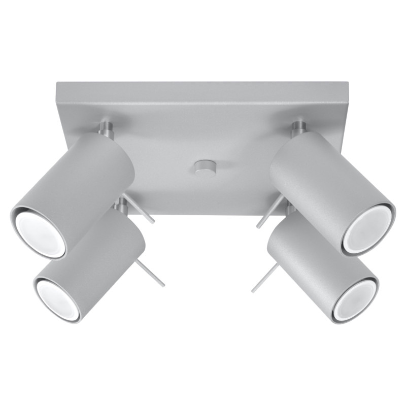 Plafonnier RING 4 gris