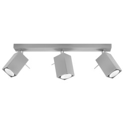 Plafonnier MERIDA 3 gris