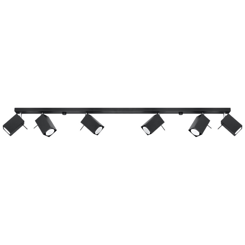Candeeiro de tecto MERIDA 6L preto
