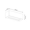 Wall lamp VEGA 30 concrete